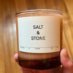Salt & Stone saffron and cedar candle, 8.5 oz